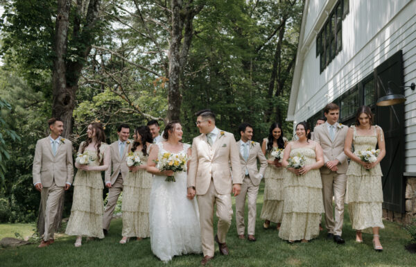 A wedding at the Inn at Millrace Pond.