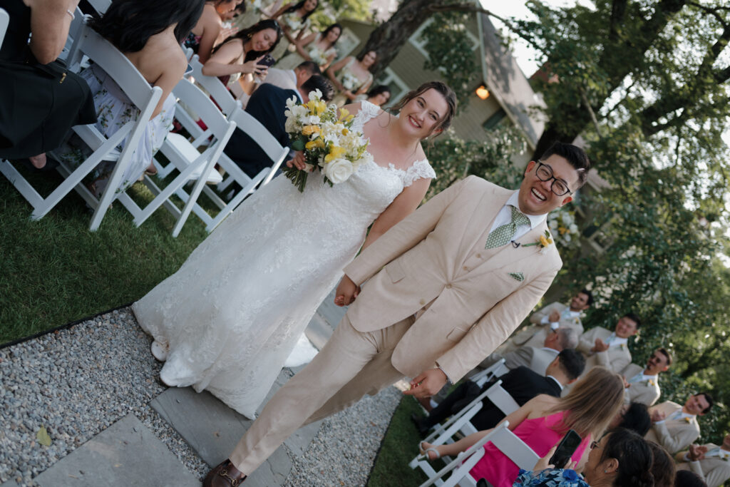A wedding at the Inn at Millrace Pond.