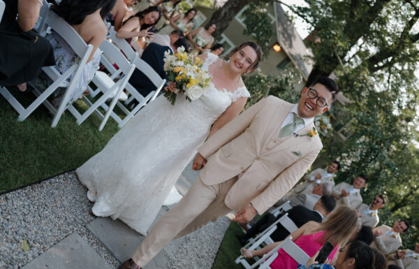 A wedding at the Inn at Millrace Pond.