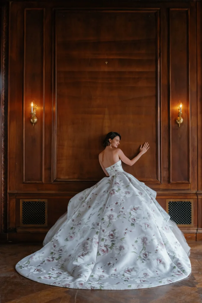 Sareh Nouri Fall 2027 gowns during New York Bridal Fashion Week.
