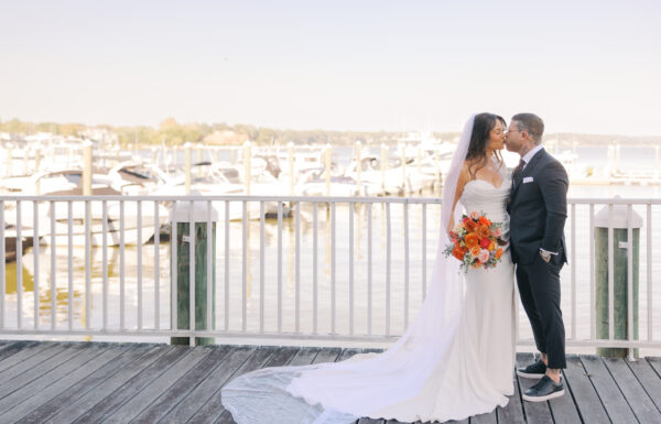 Their Daughter Joined Their First Dance  at This Waterfront Molly Pitcher Inn Wedding