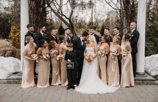 They Both Work in Sports—So They Had a Baseball Card Stand and Mr. & Mrs. Met at Their Reception at Nanina’s in the Park