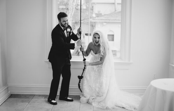 They Both Work in Sports—So They Had a Baseball Card Stand and Mr. & Mrs. Met at Their Reception at Nanina’s in the Park