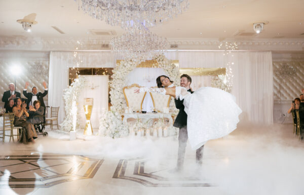 A Mirrored Aisle, a Glass Elevator Entrance & a Private Last Dance at The Grand in Totowa