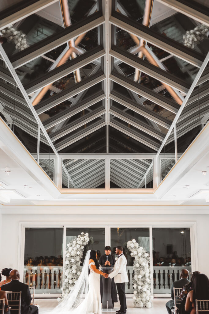 A wedding at Crystal Plaza in Livingston.