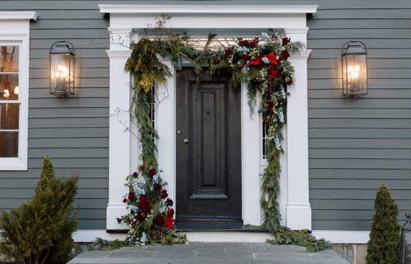 A Christmas wedding at Inn at Millrace Pond in Hope NJ.