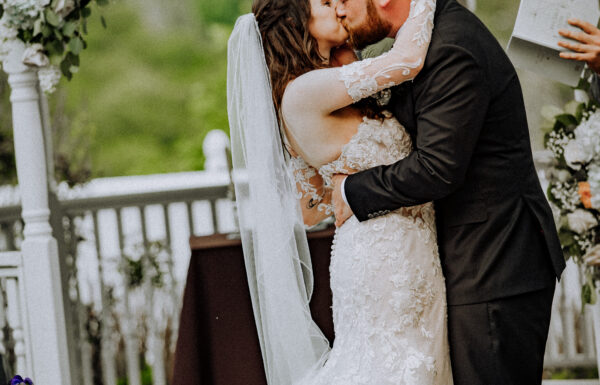 Their First Look Was on a Red Bridge Surrounded by Cherry Blossoms at The Views at Mt Fuji