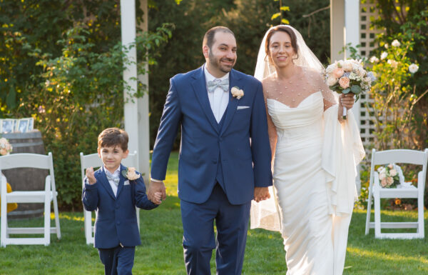 Cobalt Tuxedos, S’mores by the Fire & a Blended Family Wedding at the Woolverton Inn in Stockton
