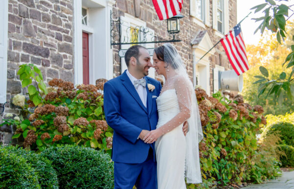 Cobalt Tuxedos, S’mores by the Fire & a Blended Family Wedding at the Woolverton Inn in Stockton