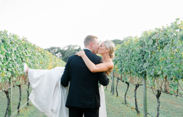 A wedding at Willow Creek Winery in West Cape May NJ.