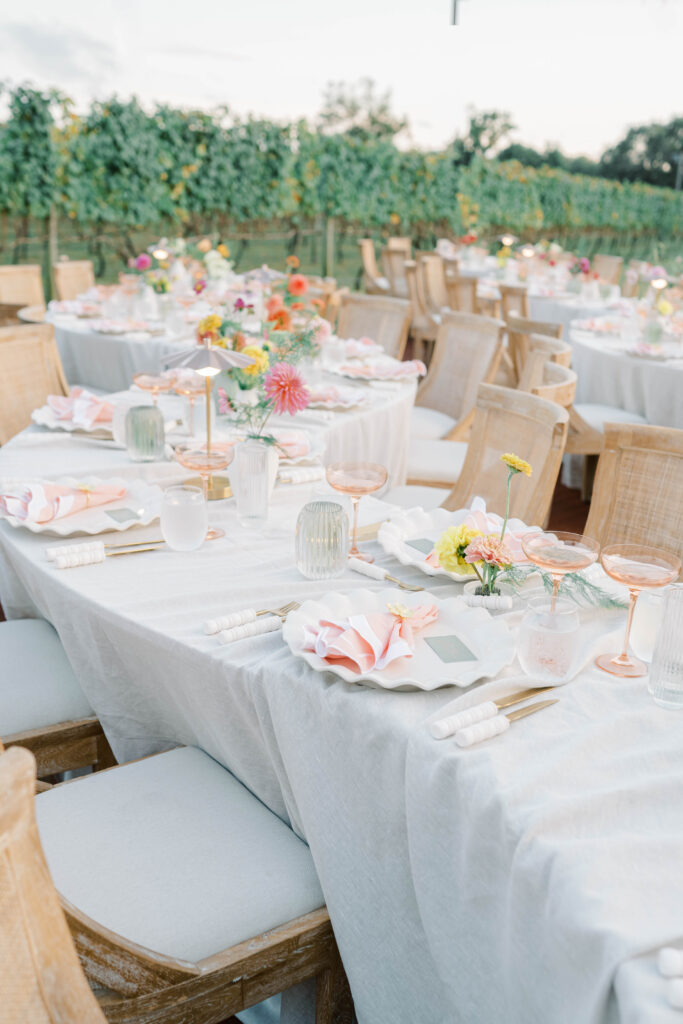 A wedding at Willow Creek Winery in West Cape May NJ.