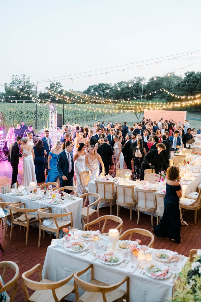A wedding at Willow Creek Winery in West Cape May NJ.