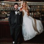 They Both Work in Sports—So They Had a Baseball Card Stand and Mr. & Mrs. Met at Their Reception at Nanina’s in the Park