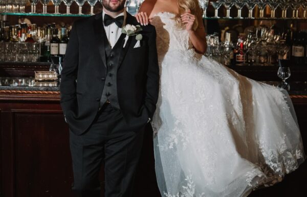 They Both Work in Sports—So They Had a Baseball Card Stand and Mr. & Mrs. Met at Their Reception at Nanina’s in the Park