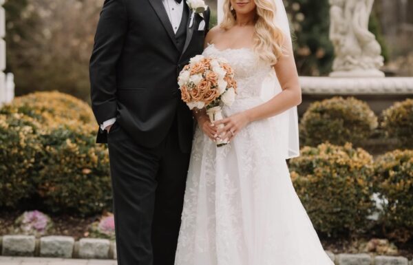 They Both Work in Sports—So They Had a Baseball Card Stand and Mr. & Mrs. Met at Their Reception at Nanina’s in the Park