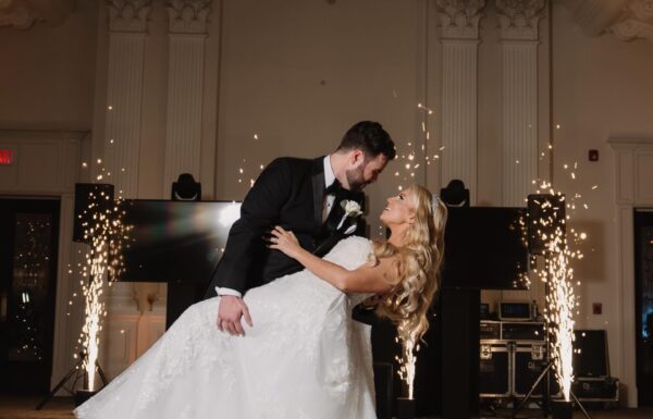 They Both Work in Sports—So They Had a Baseball Card Stand and Mr. & Mrs. Met at Their Reception at Nanina’s in the Park