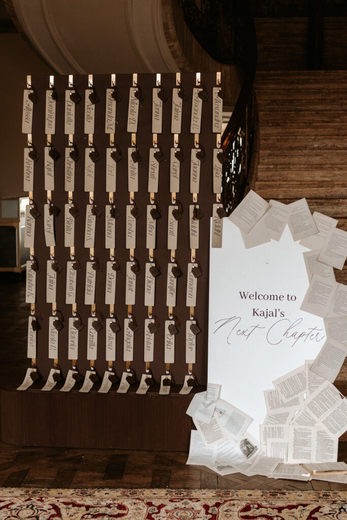 A bridal shower at Jasna Polana in Princeton, NJ that was 'her next chapter'-themed.