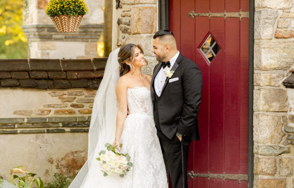 Mini Limoncello Favors & a Cascading Florals at Pleasantdale Château