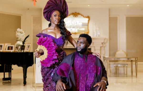A Nigerian Money Spray, Haitian Blessings & White Roses That Mirrored Their Parents’ Wedding Flowers