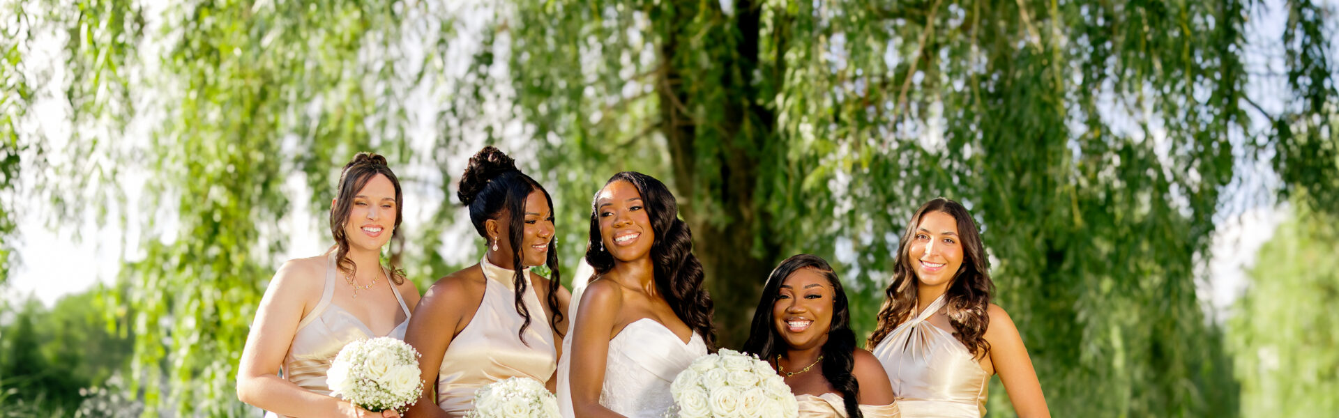 A Nigerian Money Spray, Haitian Blessings & White Roses That Mirrored Their Parents’ Wedding Flowers