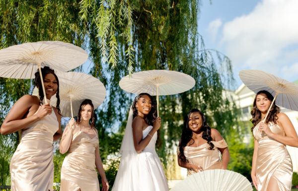 A Nigerian Money Spray, Haitian Blessings & White Roses That Mirrored Their Parents’ Wedding Flowers