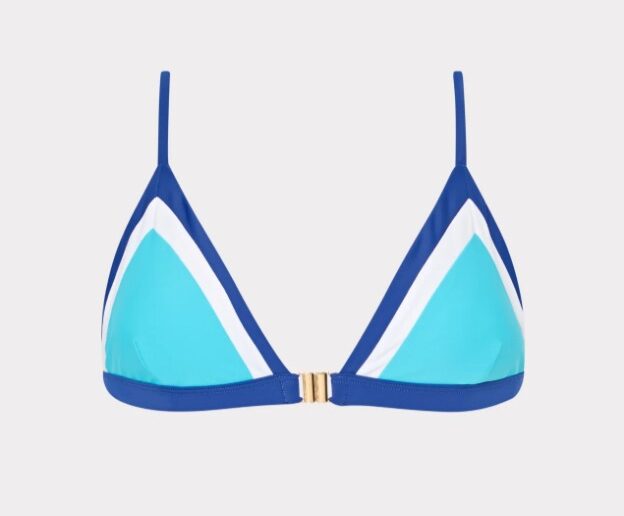 Milly Positano bikini top in white for honeymoon beach vacation