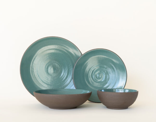 Handcrafted Jono Pandolfi Coupe dishes, a unique and stylish wedding registry pick