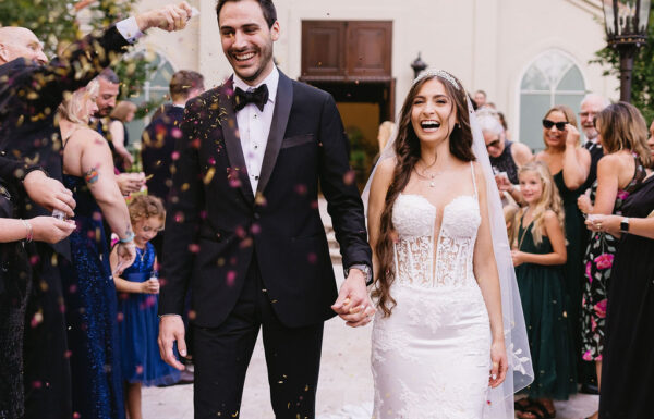 All-Black Dress Code, All-White Florals & Three Dress Changes at Nanina’s in the Park