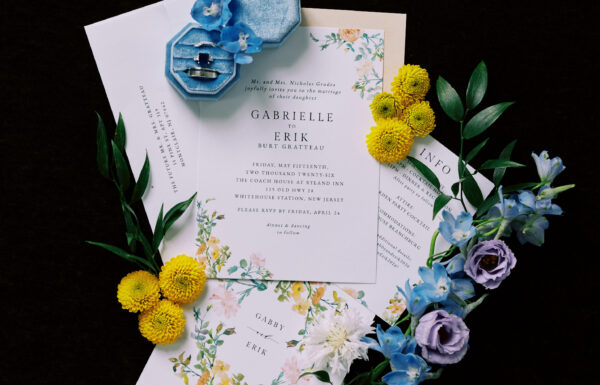 From the French Riviera to a New Jersey Wildflower Wedding at the Ryland Inn