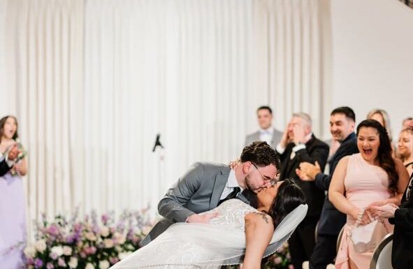 They Met in Middle School so a Yearbook Guestbook Was The Perfect Touch at Their Palace at Somerset Park Wedding
