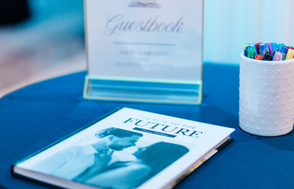 They Met in Middle School so a Yearbook Guestbook Was The Perfect Touch at Their Palace at Somerset Park Wedding
