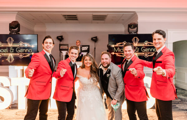 ‘Jersey Boys’ Performers, A Sticker Vending Machine & Live Caricatures at Crystal Point Yacht Club