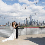 A Minimalist Spring Wedding With Manhattan Skyline Views at Battello in Jersey City