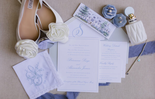 It Started With Blue Hydrangeas & Turned into a Something Blue-Themed Wedding at Hamilton Farm Golf Club