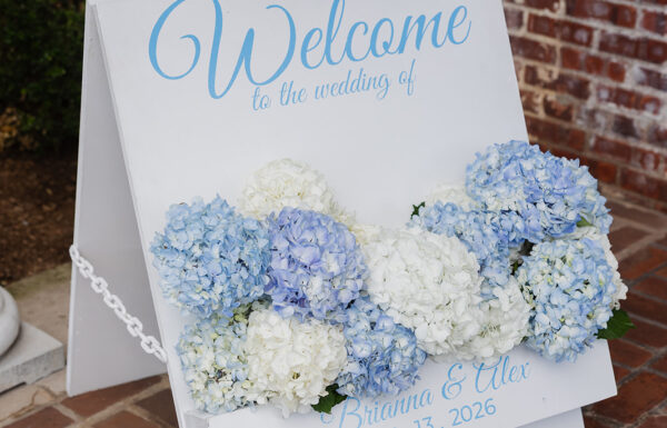 It Started With Blue Hydrangeas & Turned into a Something Blue-Themed Wedding at Hamilton Farm Golf Club