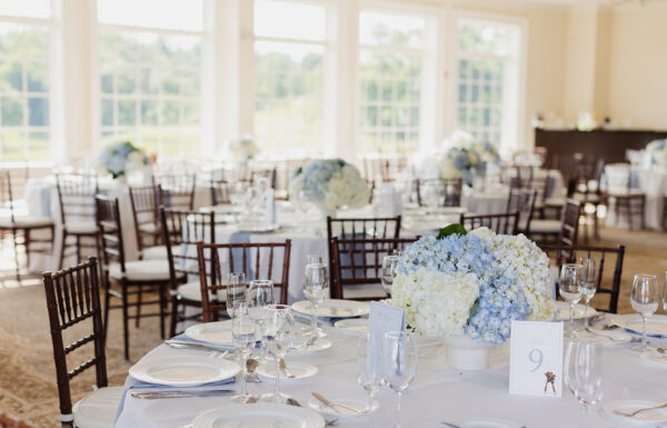 It Started With Blue Hydrangeas & Turned into a Something Blue-Themed Wedding at Hamilton Farm Golf Club
