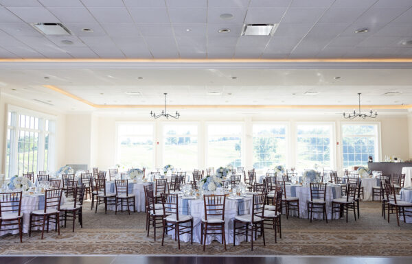 It Started With Blue Hydrangeas & Turned into a Something Blue-Themed Wedding at Hamilton Farm Golf Club