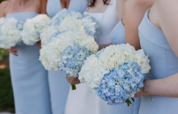It Started With Blue Hydrangeas & Turned into a Something Blue-Themed Wedding at Hamilton Farm Golf Club