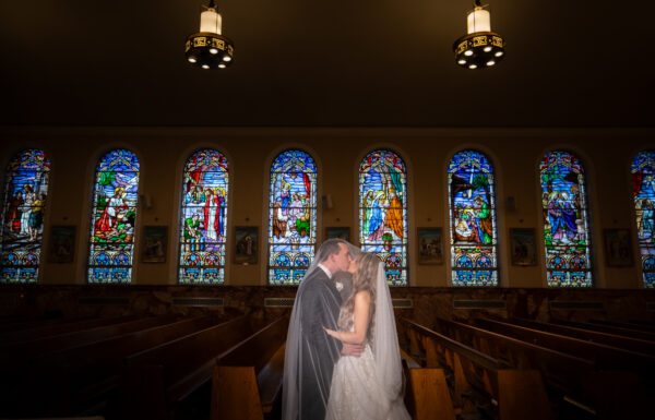 Her Coworker Gave a Patient Her Number—Five Years Later They Had a Timeless Black and White Weddings at The Estate at Florentine Gardens