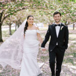 A Classic & Chic Spring Wedding With Manhattan Skyline Views at Liberty House