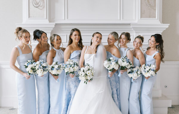 A Timeless Summer Wedding with Blue Hydrangeas at Edgewood Country Club