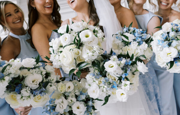 A Timeless Summer Wedding with Blue Hydrangeas at Edgewood Country Club