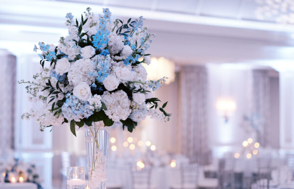 A Timeless Summer Wedding with Blue Hydrangeas at Edgewood Country Club