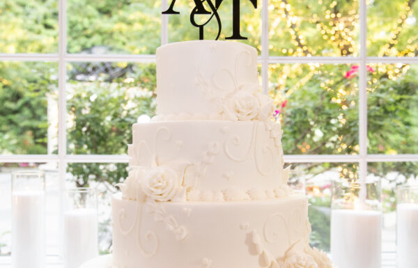 Her Coworker Gave a Patient Her Number—Five Years Later They Had a Timeless Black and White Weddings at The Estate at Florentine Gardens