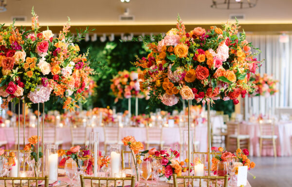 A Sunset Color Palette & 385 Floating Candles at This Spectacular Pendry Natirar Wedding