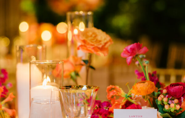 A Sunset Color Palette & 385 Floating Candles at This Spectacular Pendry Natirar Wedding