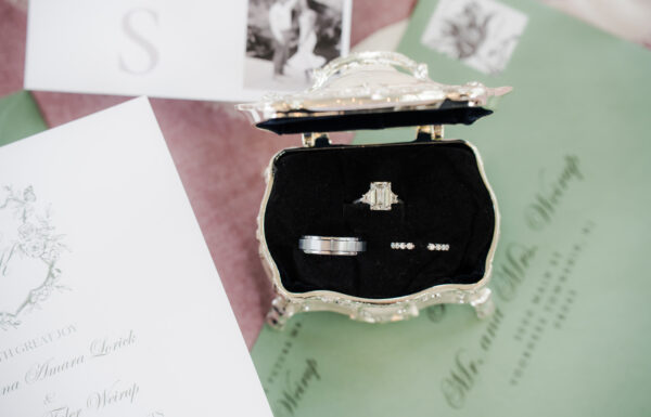 25 Pounds of Organza, a Wedding Crest, and a Royal-Style Summer Wedding at The Mansion on Main Street