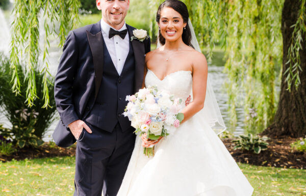 25 Pounds of Organza, a Wedding Crest, and a Royal-Style Summer Wedding at The Mansion on Main Street