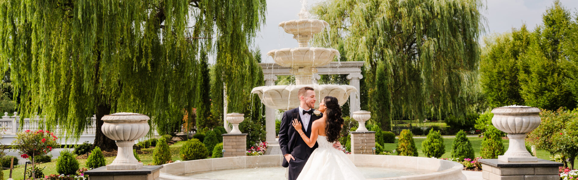 25 Pounds of Organza, a Wedding Crest, and a Royal-Style Summer Wedding at The Mansion on Main Street