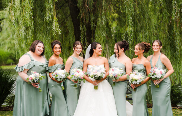 25 Pounds of Organza, a Wedding Crest, and a Royal-Style Summer Wedding at The Mansion on Main Street